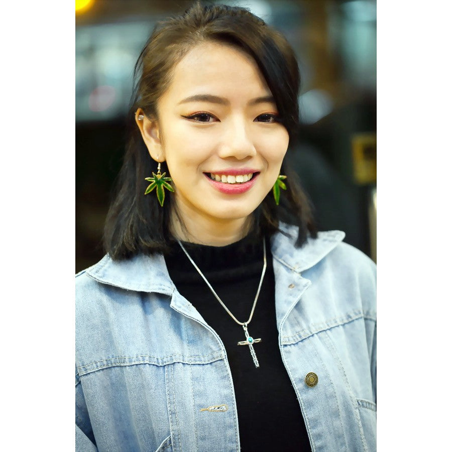 【Silver Monsters】日本NAVAJO名家Dear Blossom 松井手作 18K金貝 手敲十字 墜飾