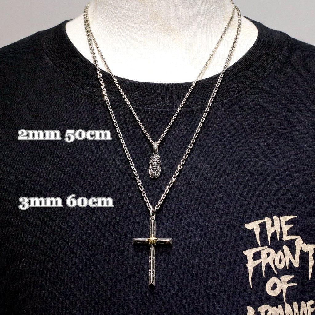 【Silver Monsters】SMS獨家特製 3mm C扣六角稜鍊 925銀 純銀項鍊