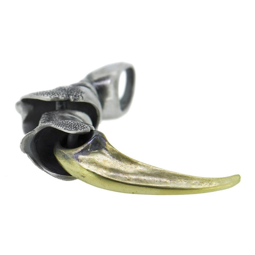 【Silver Monsters】日本雕畫雙絕 DUAL FLOW 原創 GARUDA 迦樓羅爪 L 銀銅可動吊墜