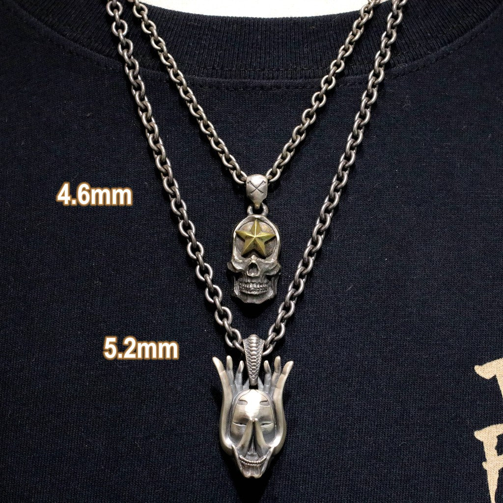 【Silver Monsters】5.2mm 手工作舊 C扣太丸鏈 SMS獨家特製 925銀 純銀項鍊