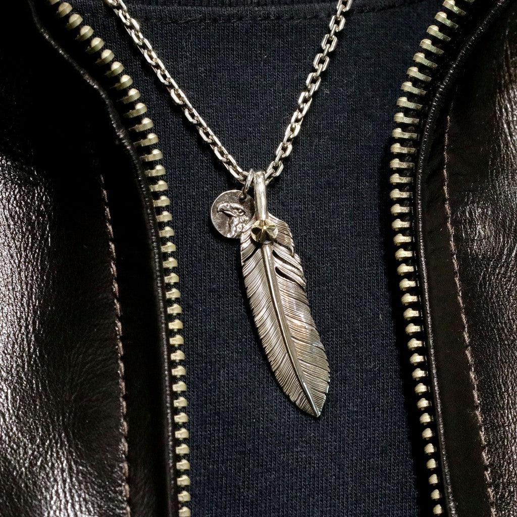 【Silver Monsters】台灣職人手作KOPO METAL 立體精雕 老鷹銀牌-S號 纯银 項鍊吊墜