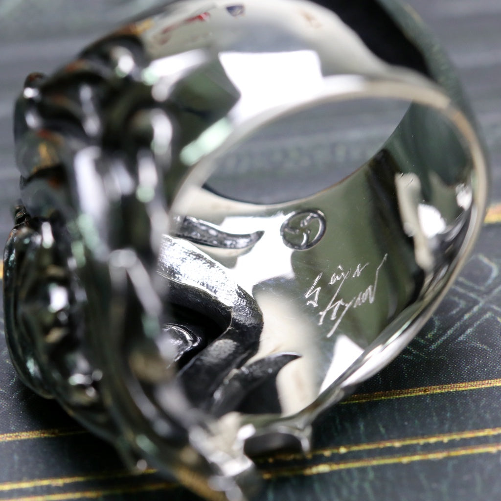 【Silver Monsters】日本前衛宗師 Glam Scale 機甲王 進化系列 原創植萃雕花純銀戒指