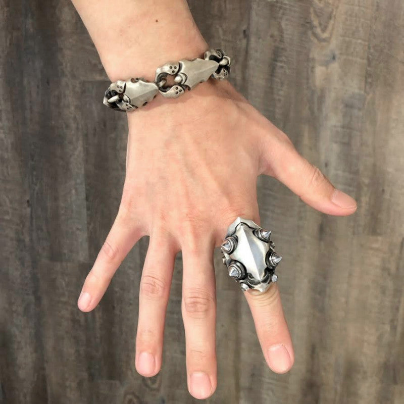 【Silver Monsters】日本前衛宗師Glam Scale 機甲王 原創設計 機甲蟹夾 純銀手鍊