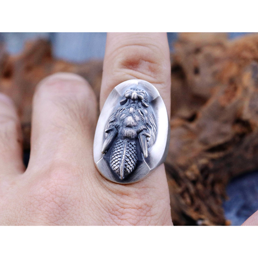 【Silver Monsters】日本雕畫雙絕 Dual Flow 2019春夏新作「RYU」純銀 龍之戒