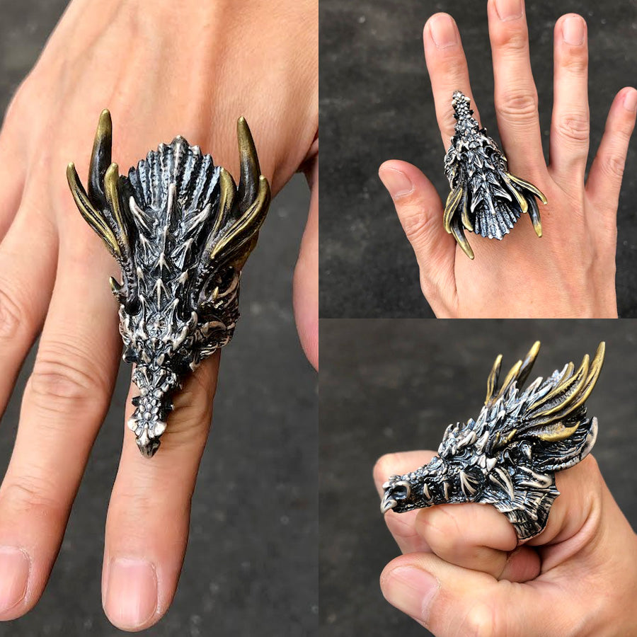 【Silver Monsters】幻獸異骸 日本殿堂級 Strange Freak Designs 幻想生物 角龍戒指