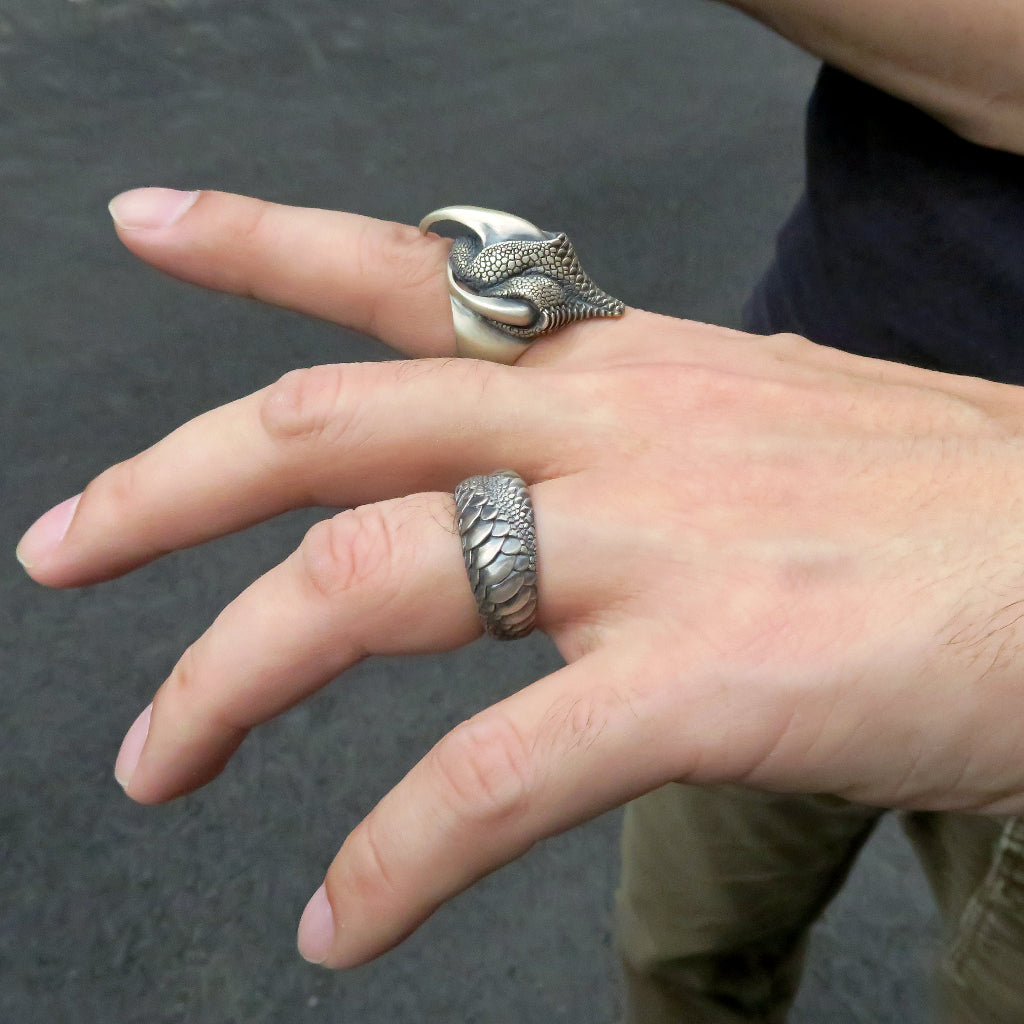 【Silver Monsters】日本雕畫雙絕 Dual Flow 2019春夏新作「vajra」手作原創純銀戒指