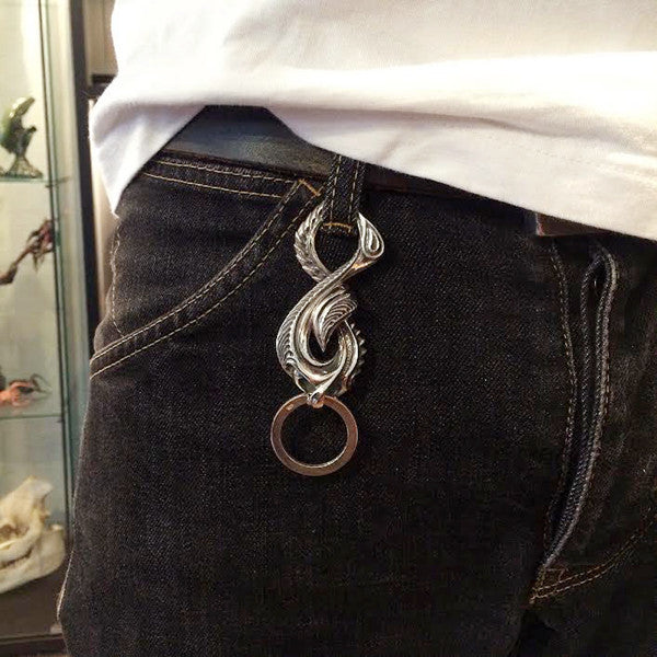 【Silver Monsters】日本匠級 曲線異形 Ability Normal 黃銅抽象曲線鑰匙扣