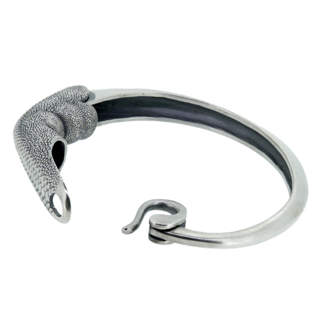 【Silver Monsters】日本雕畫雙絕 DUAL FLOW 原創手作 龍爪 可動 純銀手鐲