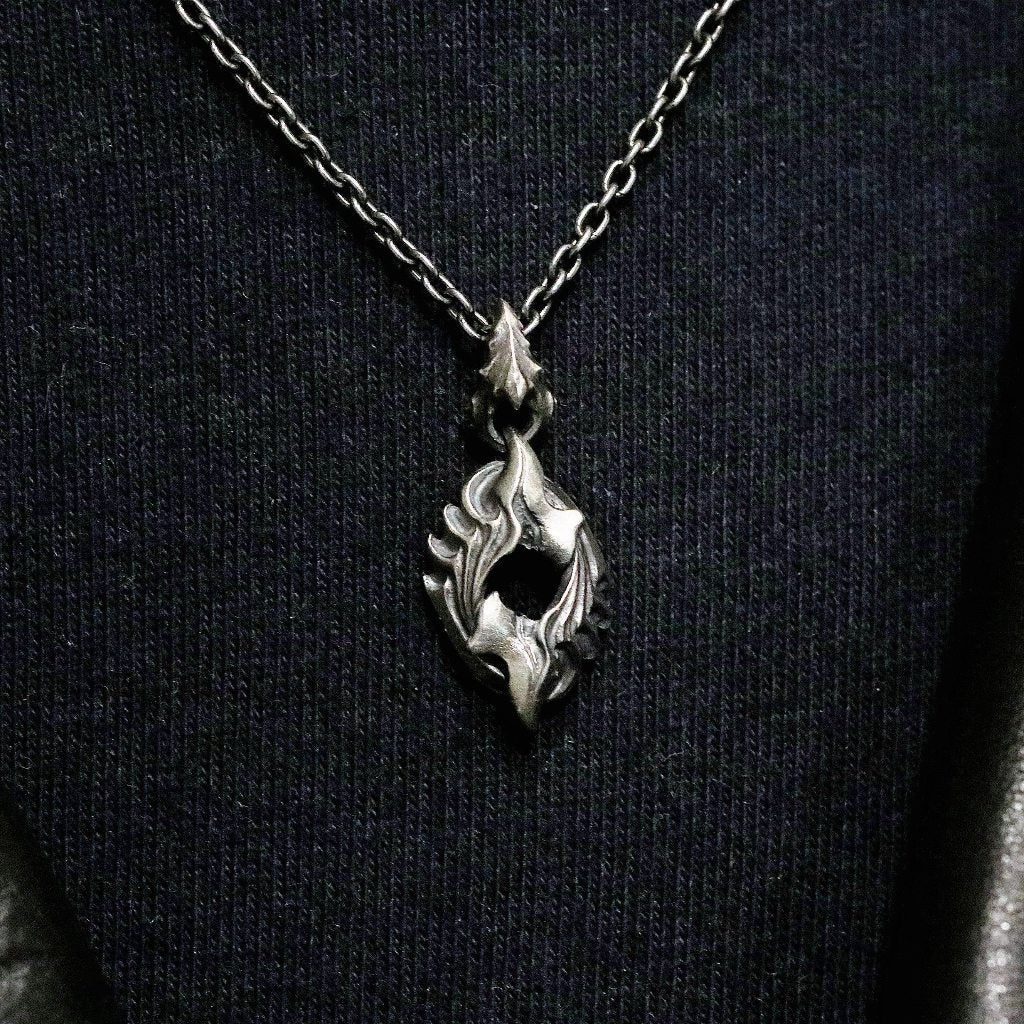 【Silver Monsters】日本前衛宗師 Glam Scale 機甲王 原創設計 海洋化石甲殼純銀吊墜 小墜