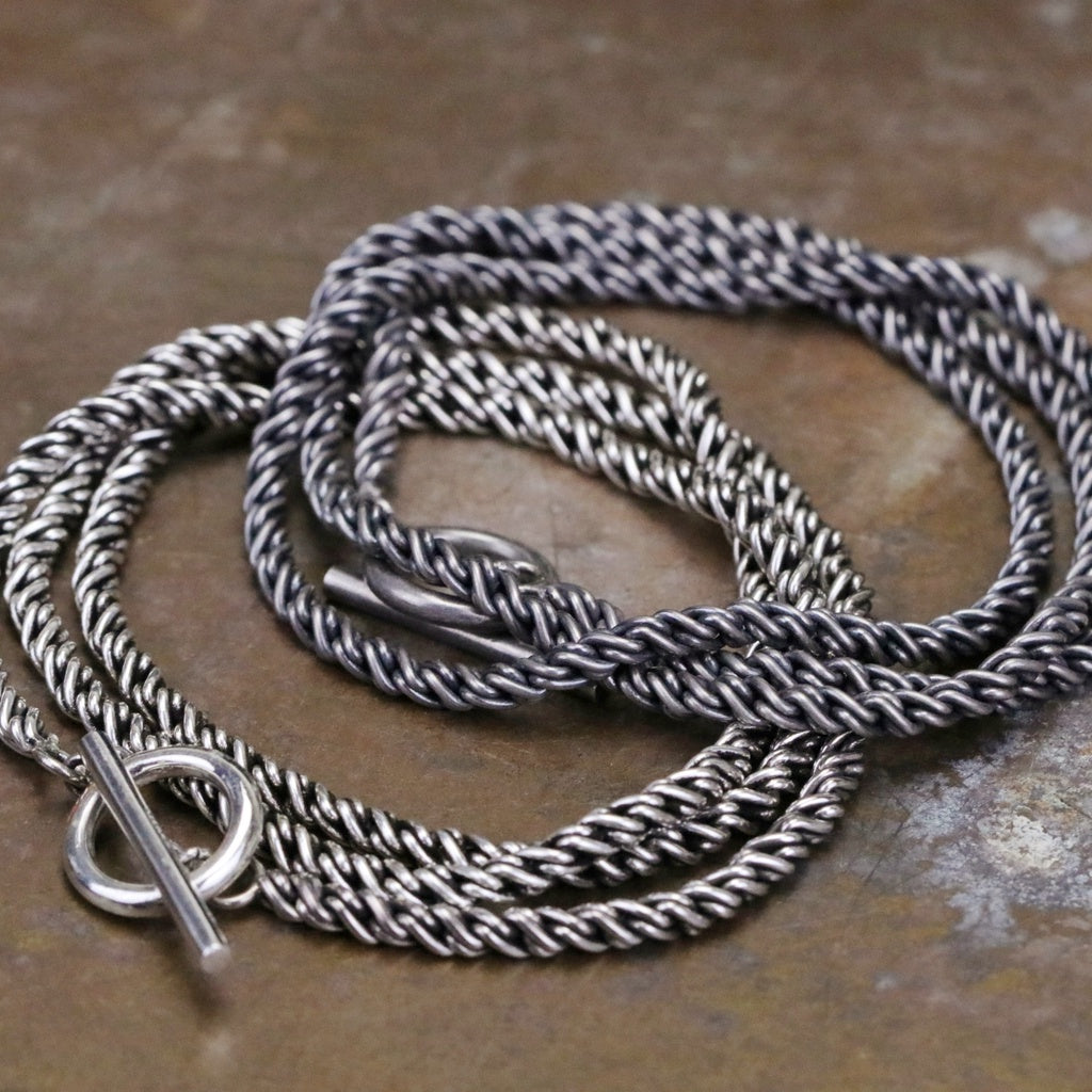 【Silver Monsters】3mm T扣多重蛇鏈 SMS獨家訂製 925銀 純銀項鍊