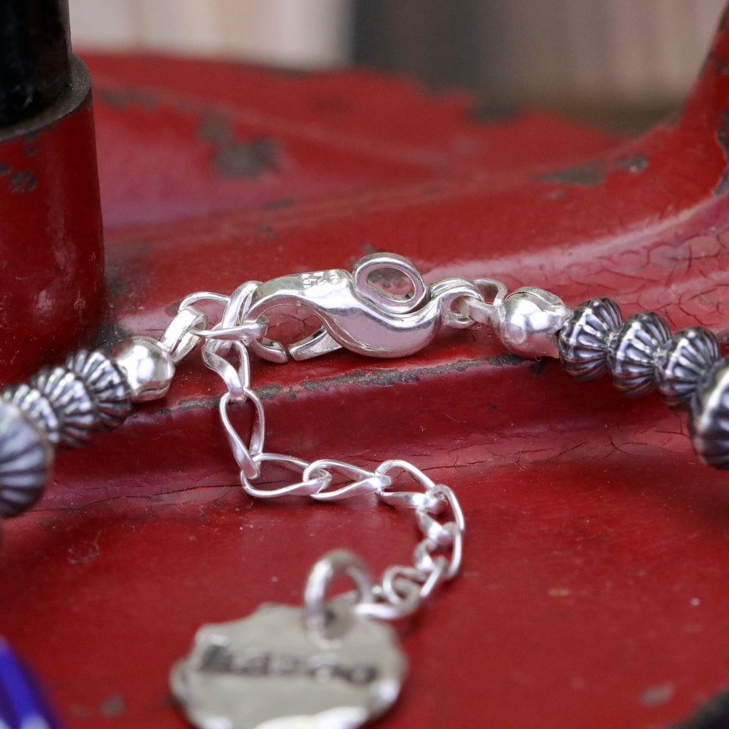 【Silver Monsters】日本手作 Kazoo 義大利制老雪佛蘭珠/做舊銀貝銀珠 復古純銀手鍊