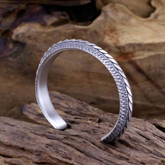 【Silver Monsters】日本雕畫雙絕 Dual Flow 2020新品 龍之逆鱗 "RYU" 龍系純銀手環