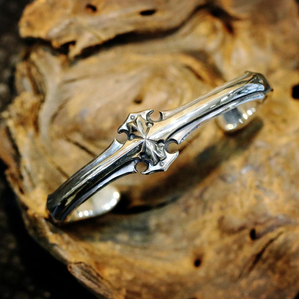 【Silver Monsters】日本前衛宗師 Glam Scale 機甲王 十字機甲 純銀手環