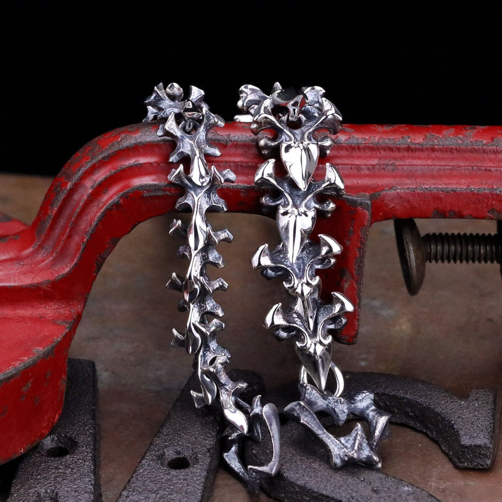 【Silver Monsters】幻獸異骸 日本殿堂級Strange Freak Designs 寬版下脊椎 純銀手鍊