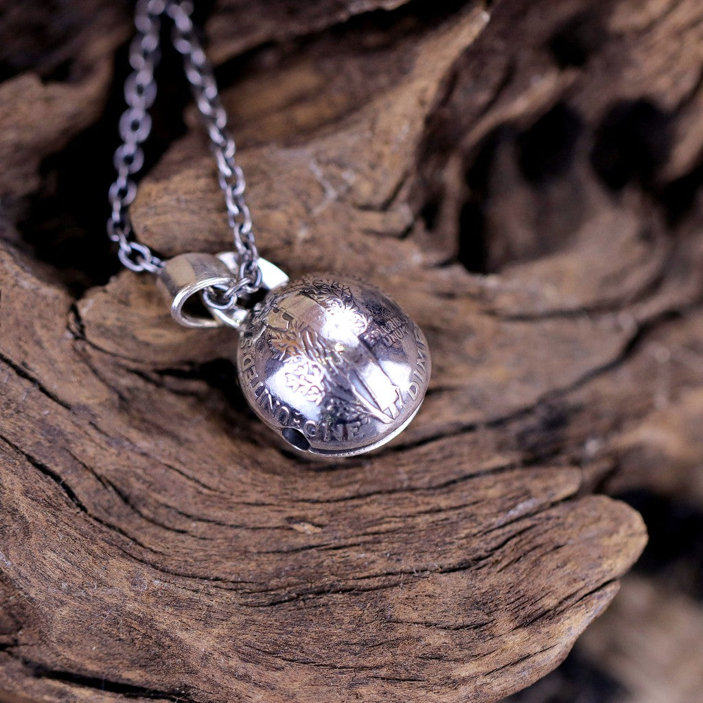 【Silver Monsters】日本North Works 趣味銀幣鈴鐺 項鍊