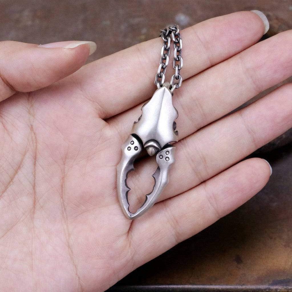 【Silver Monsters】日本Glam Scale機甲王 經典手作 機甲蟹夾墜飾