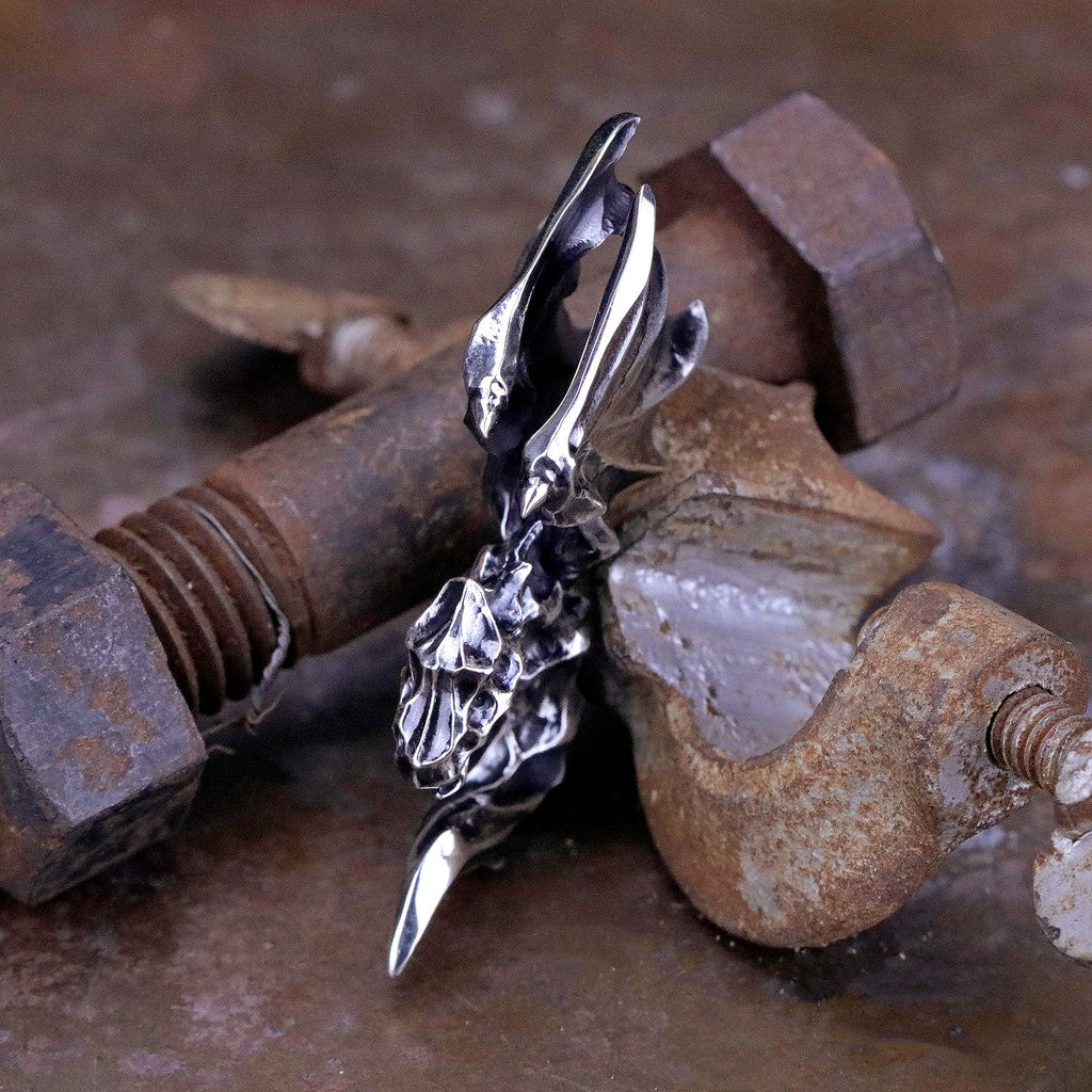 【Silver Monsters】日本前衛宗師Glam Scale 機甲王 手作銀翼風蝕 MANA飛龍 吊墜