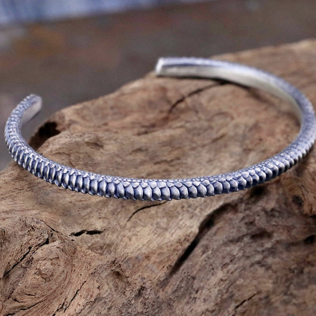 【Silver Monsters】日本雕畫雙絕 Dual Flow 2019新作「UROBOROS」細版銜尾蛇鱗手環