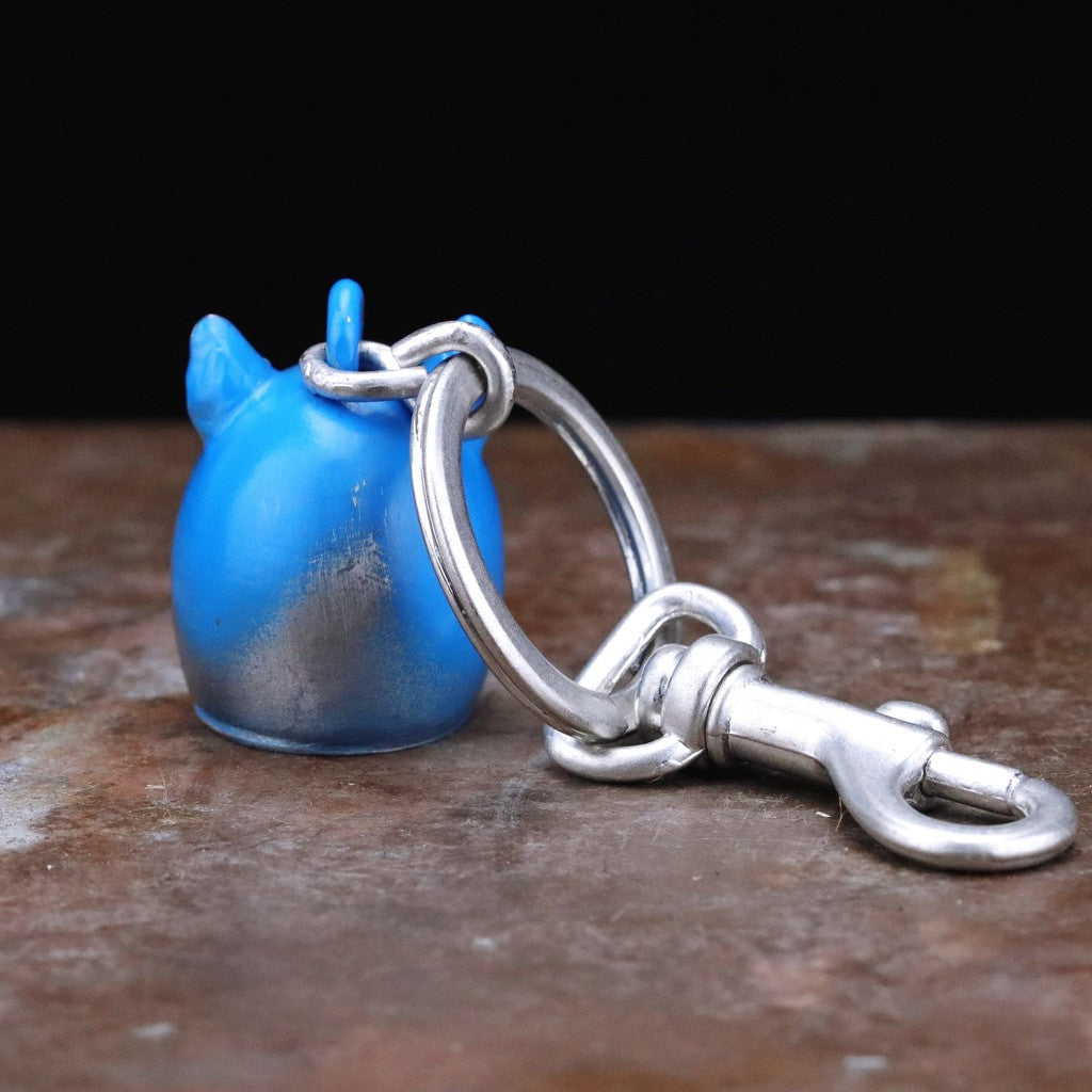 【Silver Monsters】台灣職人手作 KOPO METAL 動物安全帽鑰匙圈有耳朵 法鬥