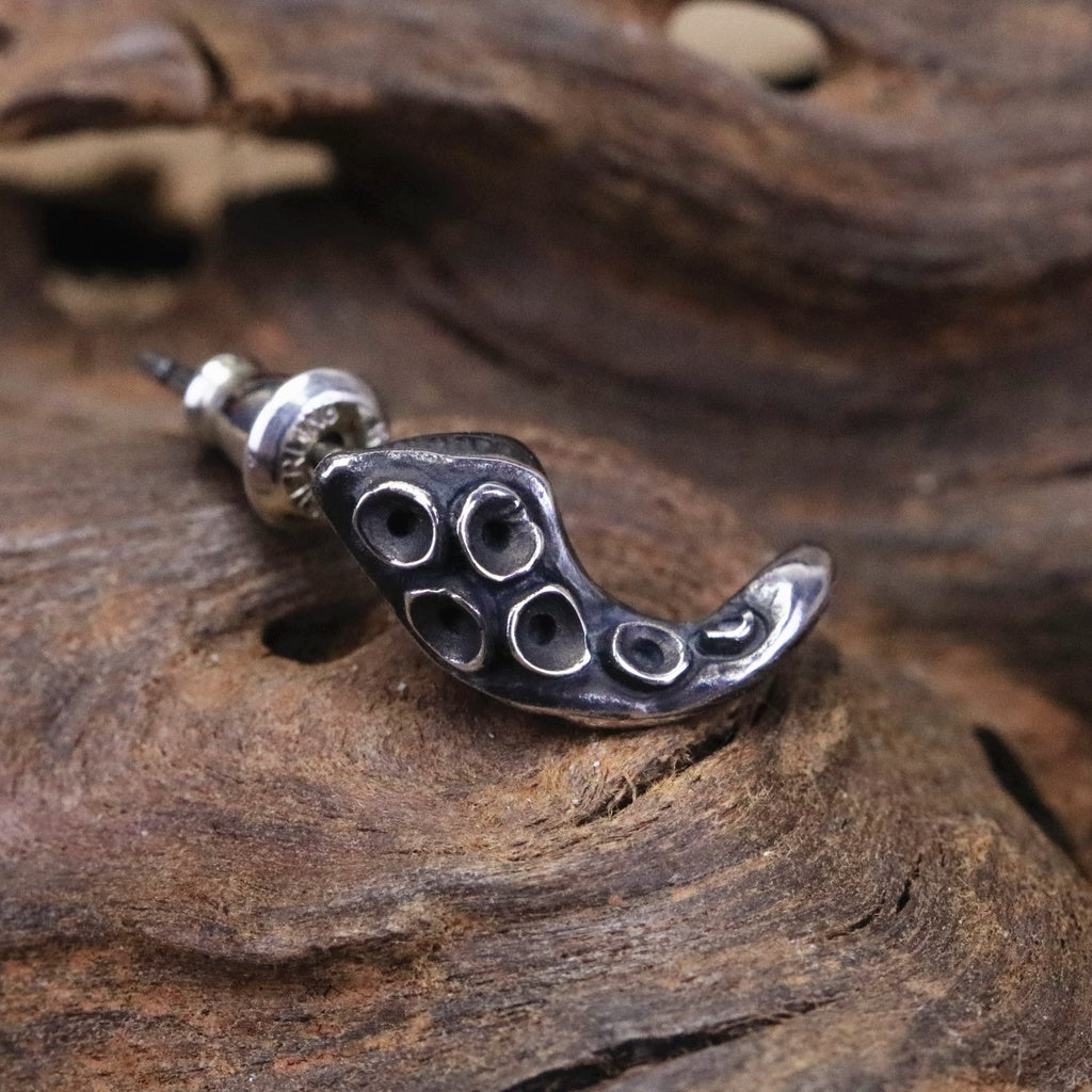 【Silver Monsters】日本新銳avatara 細緻手作 原創設計 海洋生物 章魚觸角 純銀耳針