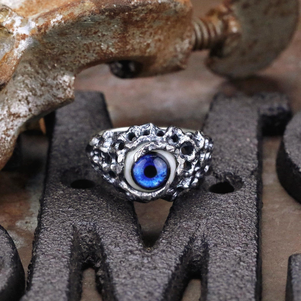 【Silver Monsters】日本Strange Freak Designs 原創設計 寬版義眼 925銀 純銀戒指