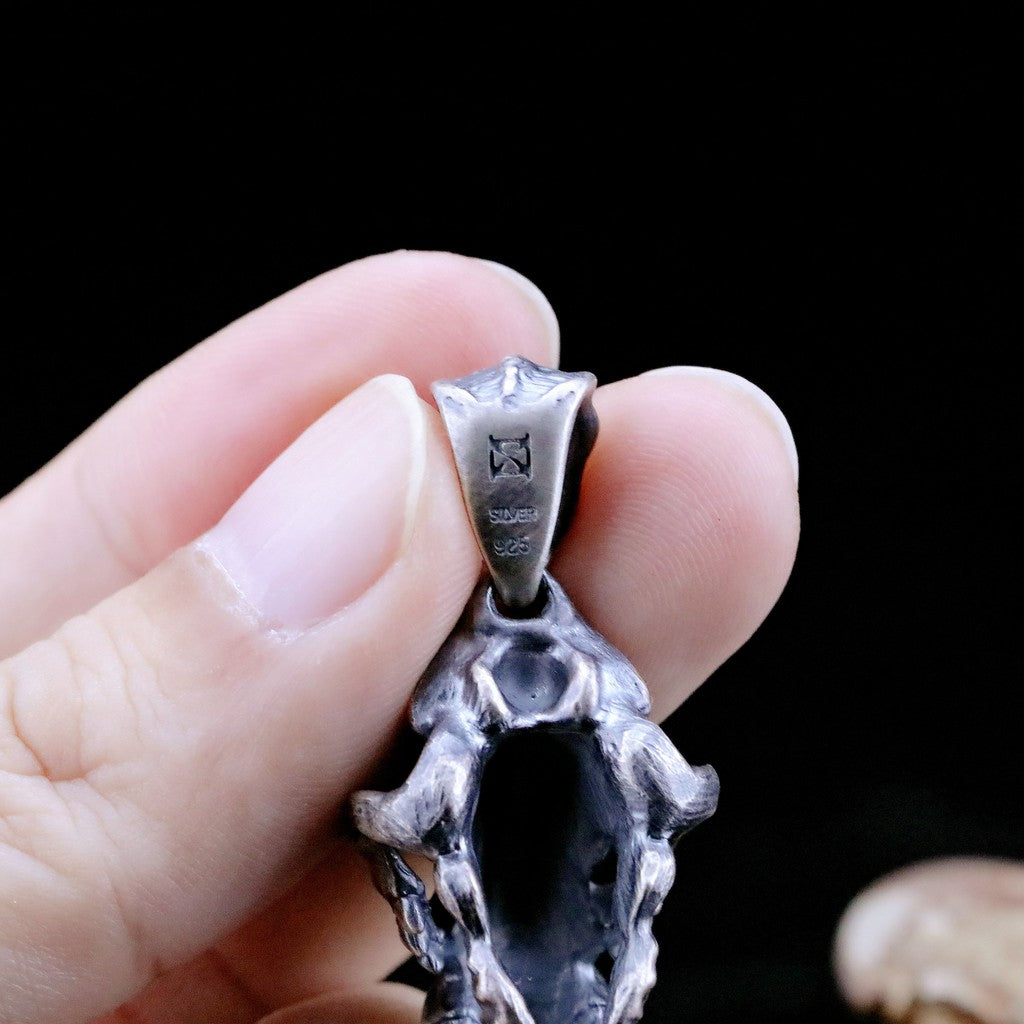 【Silver Monsters】幻獸異骸日本Strange Freak Designs 劍齒虎骷髏-L 吊墜