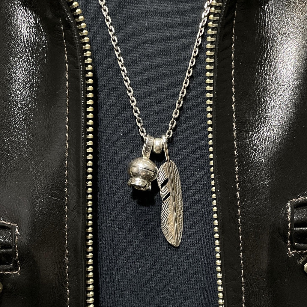 【Silver Monsters】石榴花銀羽項鍊套組