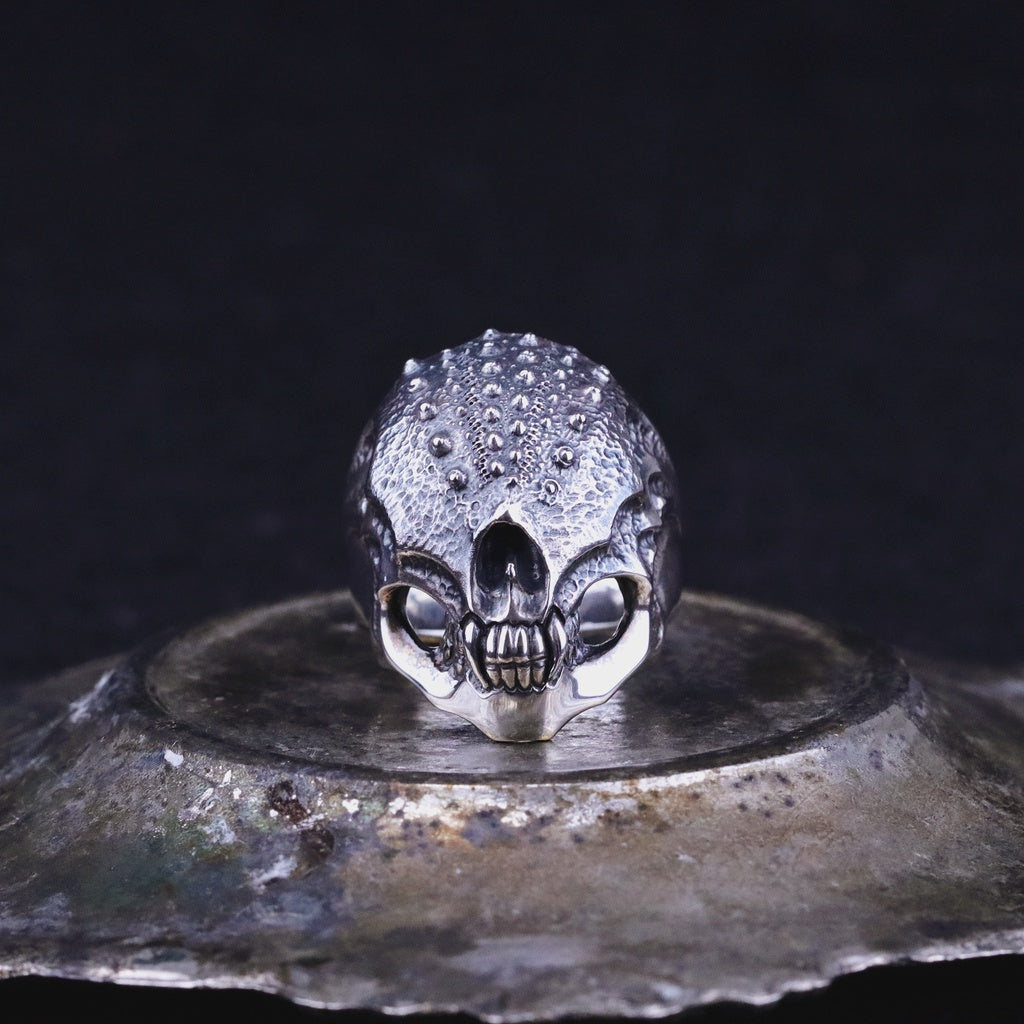 【Silver Monsters】日本Strange Freak Designs 原創 盲眼荊棘骷髏 925銀 純銀戒指