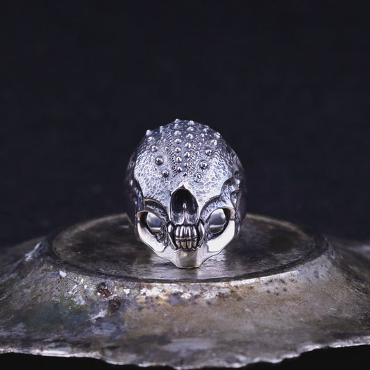 【Silver Monsters】日本Strange Freak Designs 原創 盲眼荊棘骷髏 925銀 純銀戒指