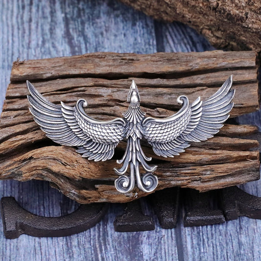 【Silver Monsters】日本雕畫雙極Dual Flow 細膩手作 雕刻大鳳凰完全體之墜