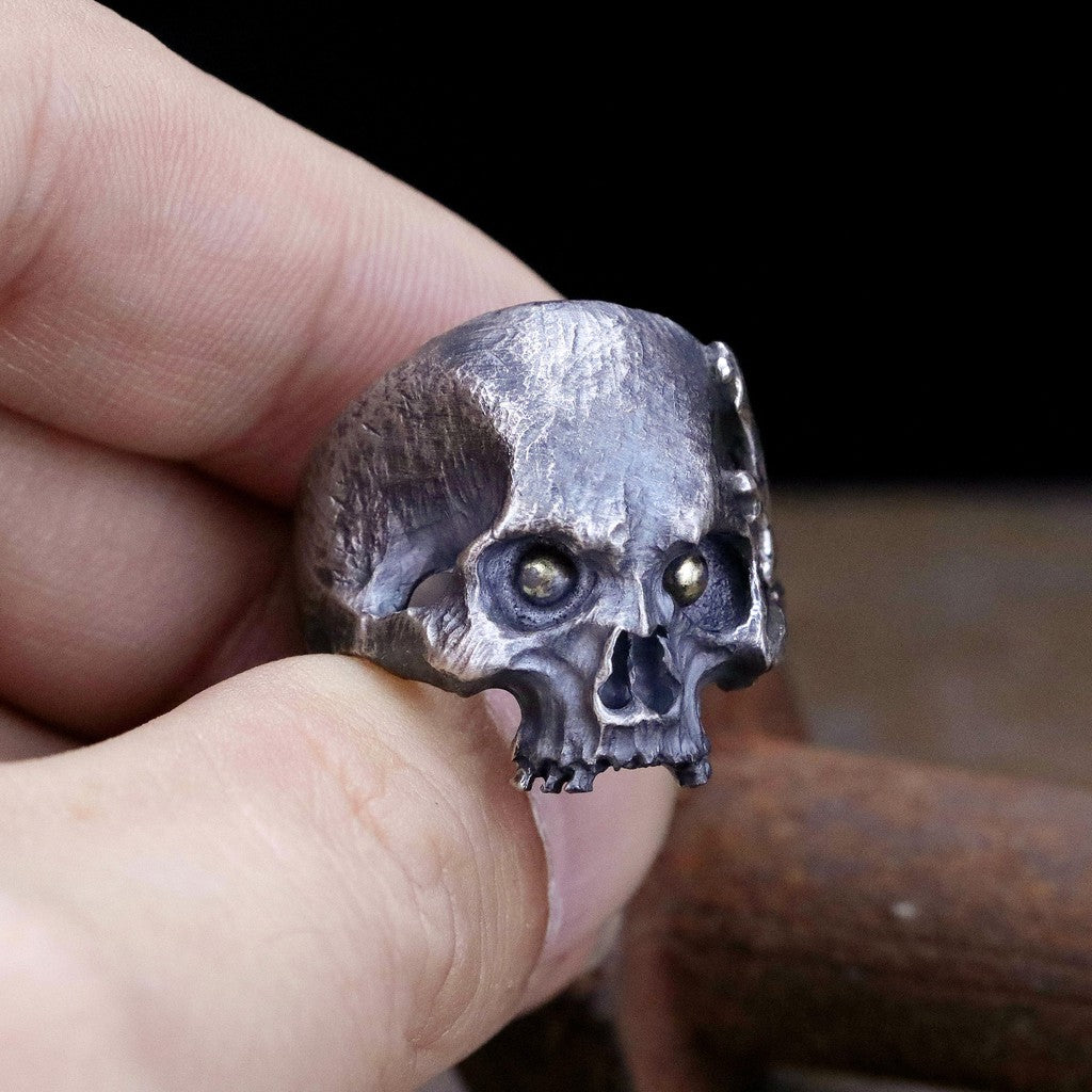 【Silver Monsters】日本一級神牌Loud Style Design JU-ZO系列 銅丸破壞骷髏 戒指