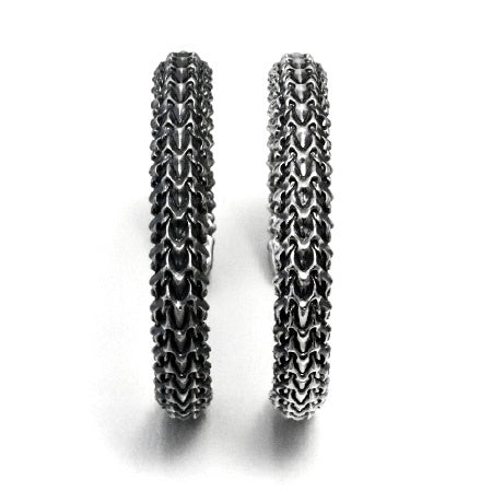 【Silver Monsters】日本Strange Freak Designs 原創設計 寬版脊骨 925銀 純銀手環