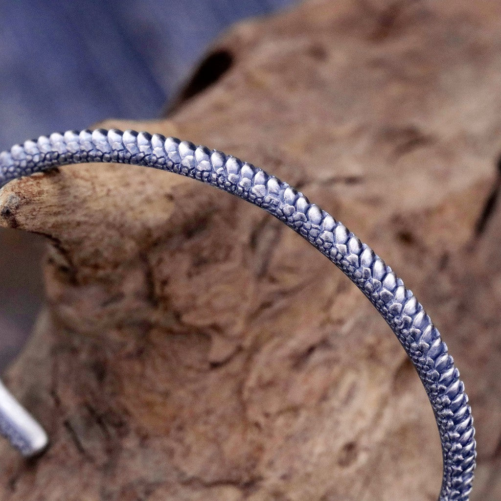 【Silver Monsters】日本雕畫雙絕 Dual Flow 2019新作「UROBOROS」細版銜尾蛇鱗手環