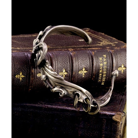 【Silver Monsters】日本一級神牌Loud Style Design 手做扭轉 雕花蝕舊鑲銅環 純銀手環