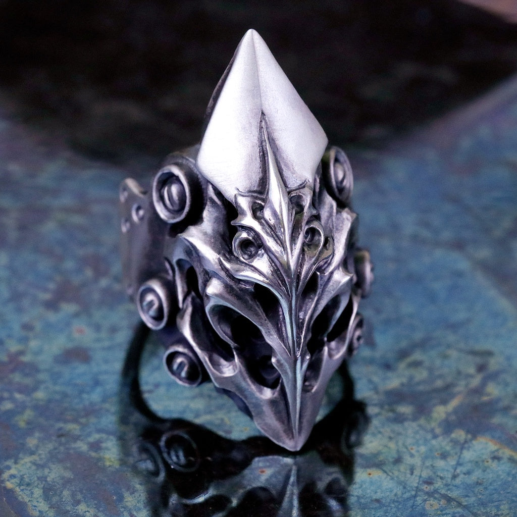 【Silver Monsters】店舖限定 日本前衛宗師 Glam Scale 機甲王 焰輝機甲 戒指