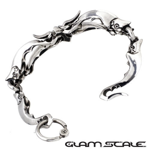 【Silver Monsters】日本Glam Scale 機甲王 多重組件 機械螳螂 純銀手鍊