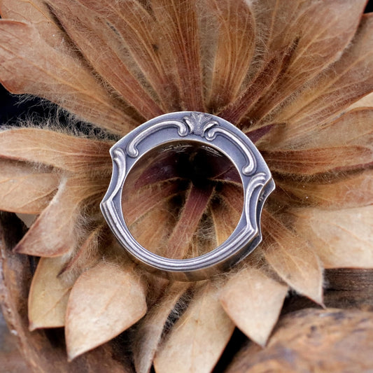 【Silver Monsters】日本暗系古典狂潮 Superbia 巴洛克風格 回廊 三面手作 925銀 純銀戒指