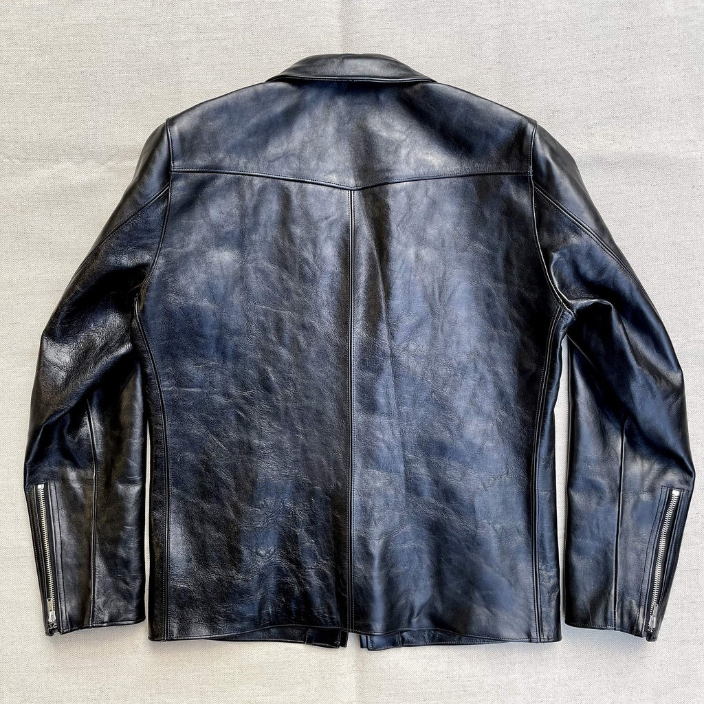 【Silver Monsters】日本Fine Creek Leathers 茶芯馬皮 Alonzo直拉翻領馬皮夾克