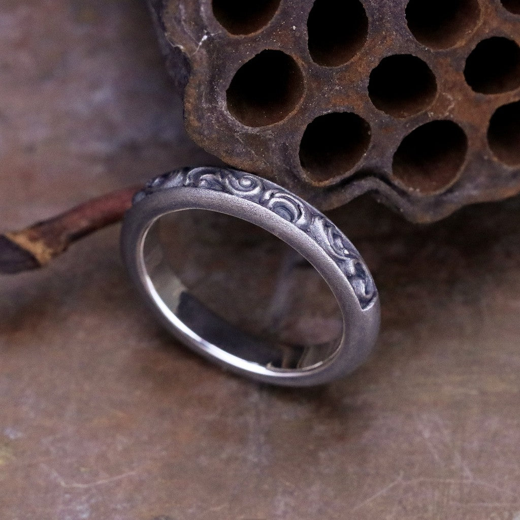 【Silver Monsters】日本暗系古典狂潮 Superbia  洛可可5 火熱暢銷 古典唐草 純銀戒指