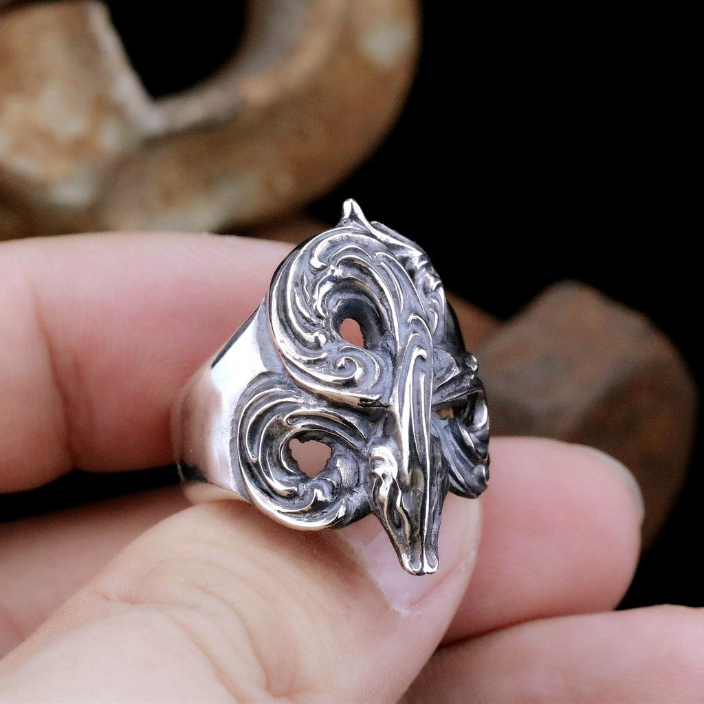 【Silver Monsters】日本一級神牌Loud Style Design 細緻雕刻 原創歌德風唐草蛇 戒指