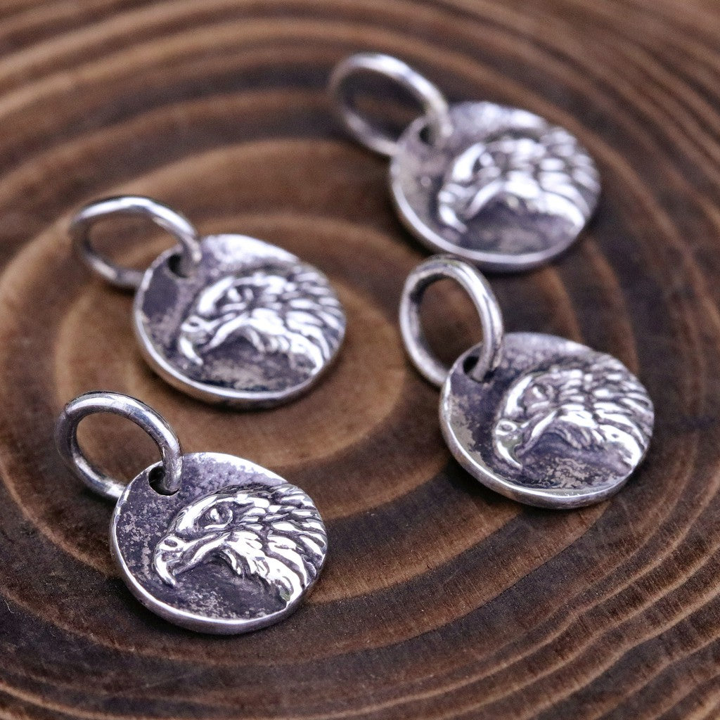 【Silver Monsters】台灣職人手作KOPO METAL 立體精雕 老鷹銀牌-S號 纯银 項鍊吊墜