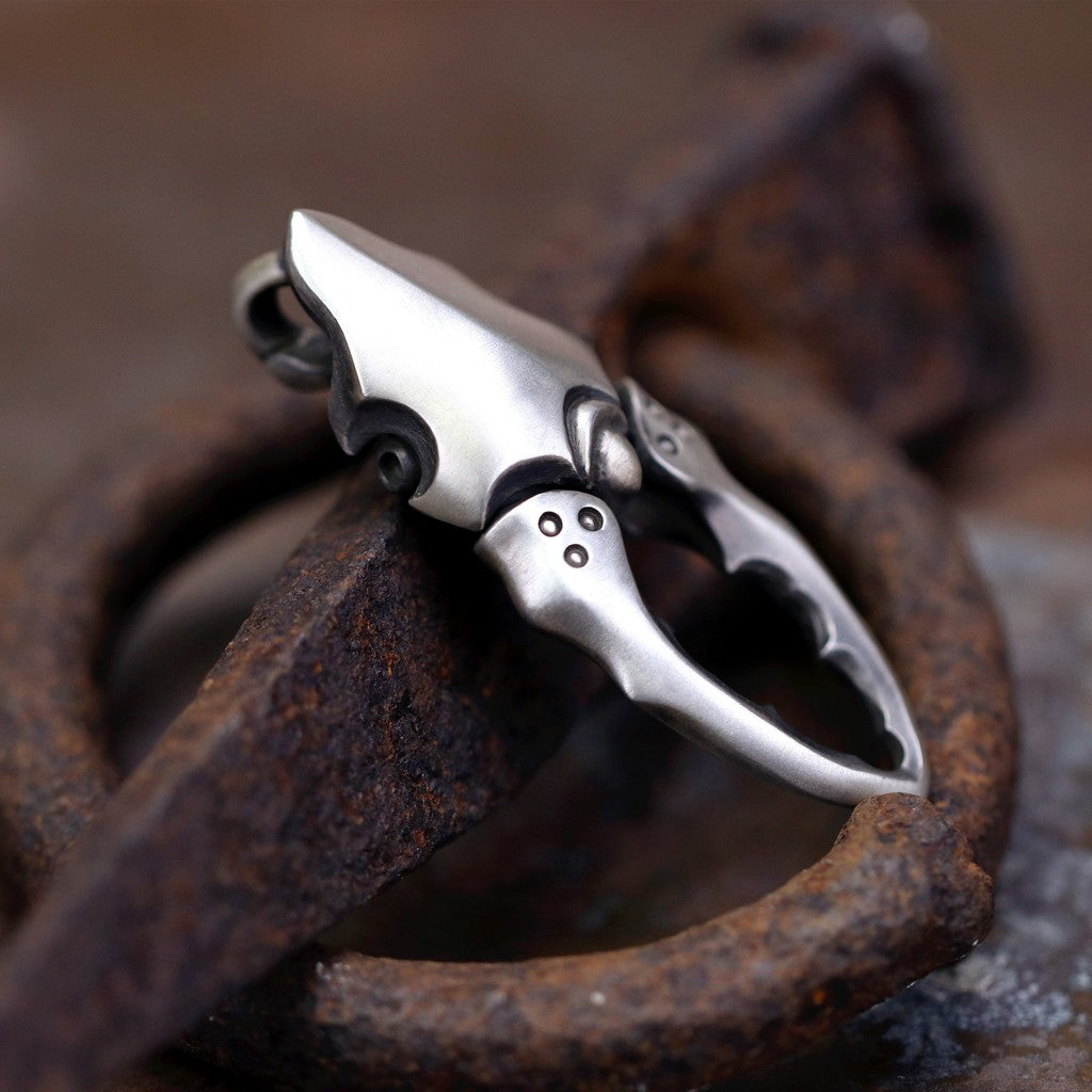 【Silver Monsters】日本Glam Scale機甲王 經典手作 機甲蟹夾墜飾