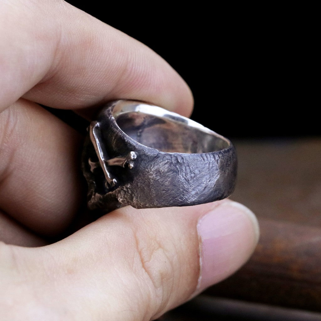 【Silver Monsters】日本一級神牌Loud Style Design JU-ZO系列 銅丸破壞骷髏 戒指