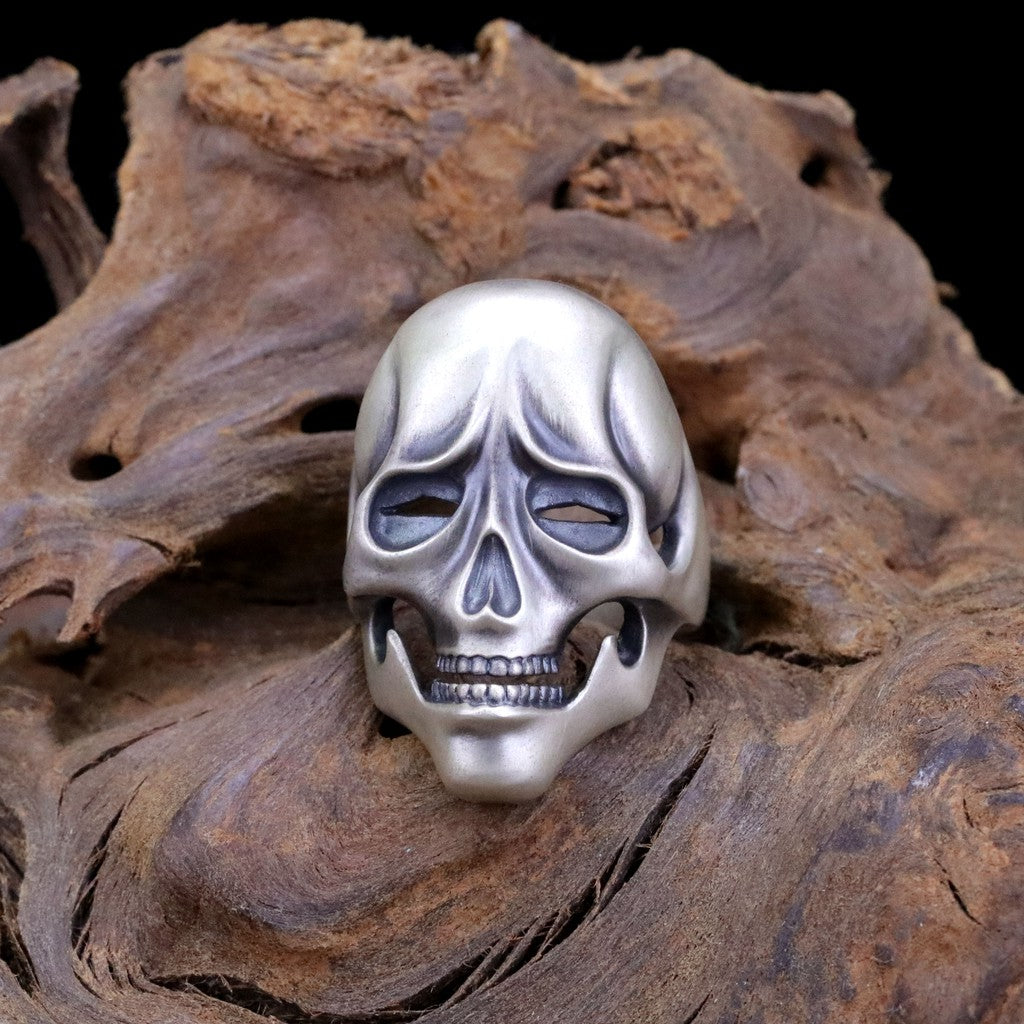 日本雕畫雙絕 Dual Flow 細緻雕工 遠哭近笑"表裏" 戒指