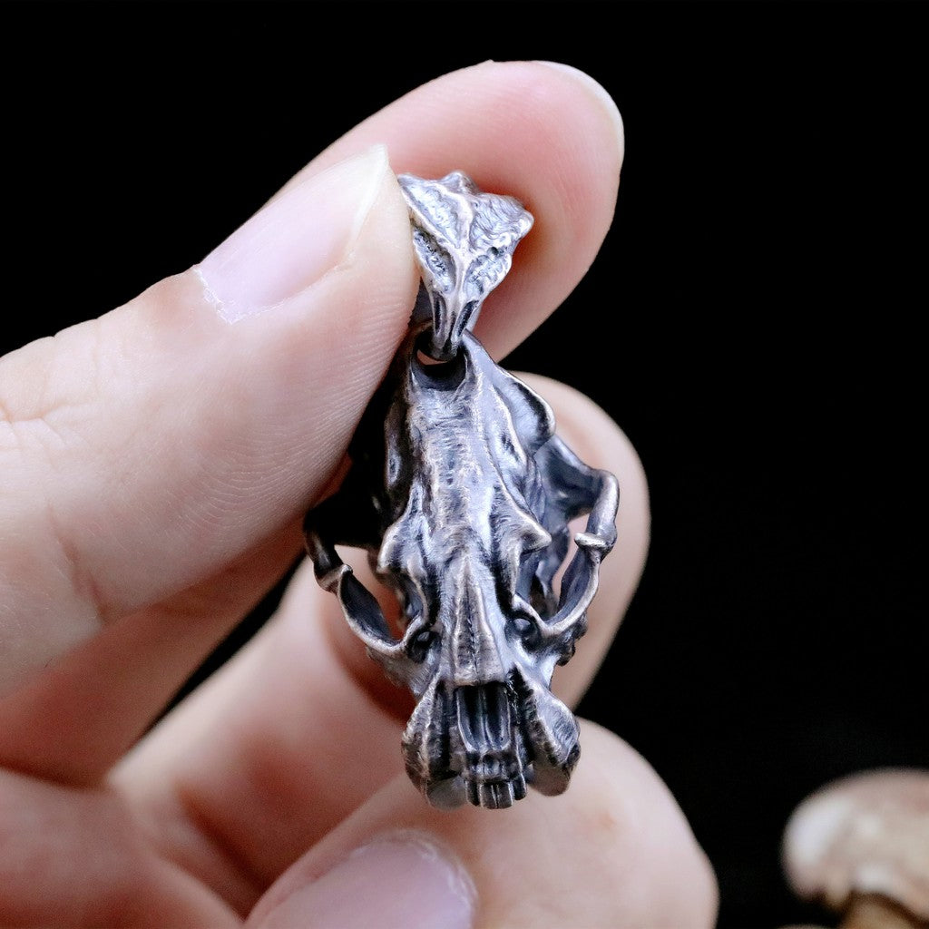 【Silver Monsters】幻獸異骸日本Strange Freak Designs 劍齒虎骷髏-L 吊墜