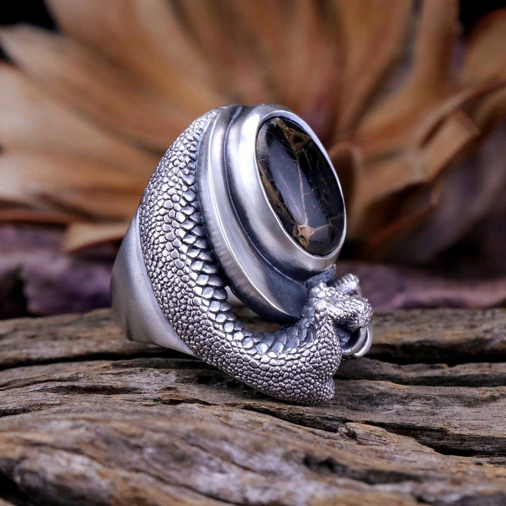 【Silver Monsters】日本雕畫雙絕 Dual Flow 2020新品 細緻雕工 "龍之心" 戒指