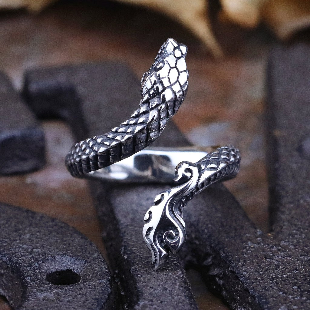 【Silver Monsters】日本新銳 avatara 細緻手作 -Naga- 那伽蛇神 純銀細戒