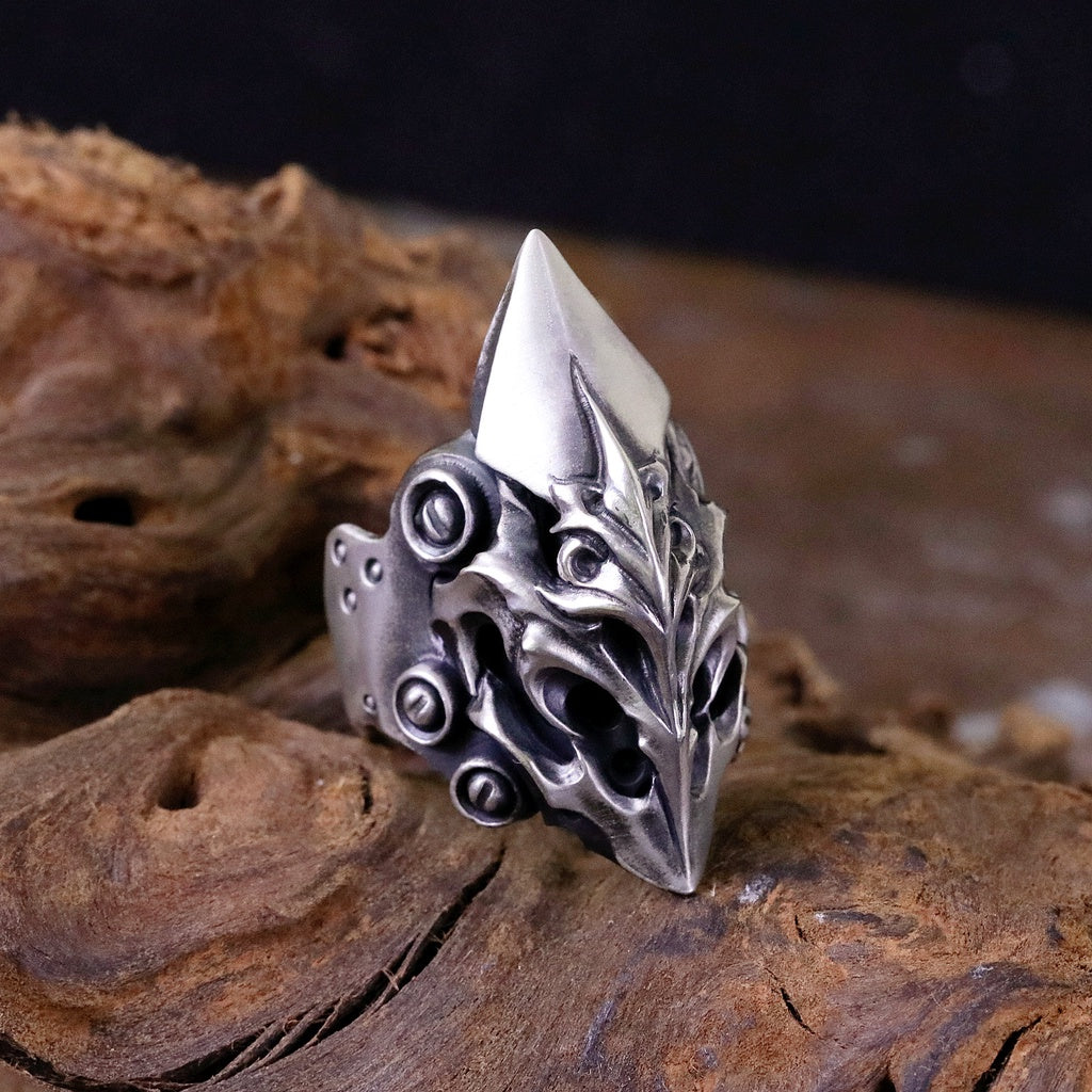 【Silver Monsters】店舖限定 日本前衛宗師 Glam Scale 機甲王 焰輝機甲 戒指