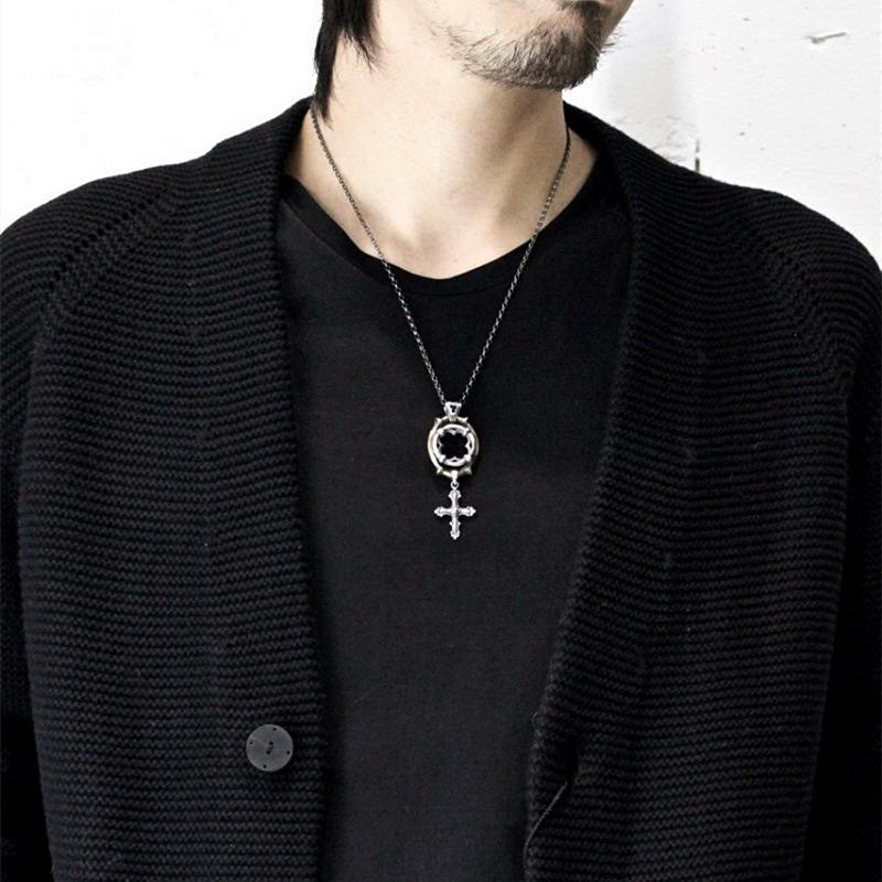 【Silver Monsters】日本一級神牌Loud Style Design "accept" 舊化十字項鍊(銀銅)