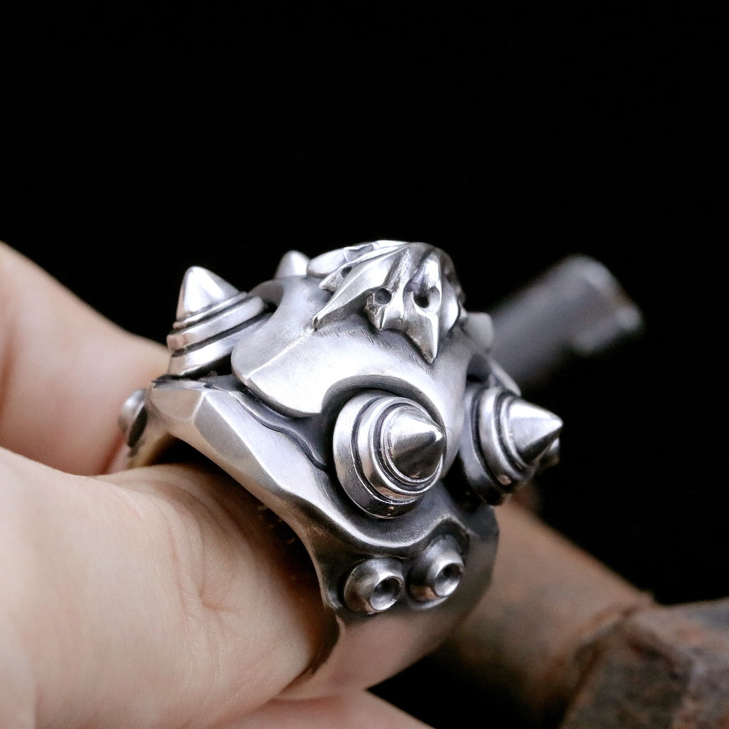 【獨家限定】日本前衛宗師Glam Scale 機甲王 焰輝盾甲 戒指